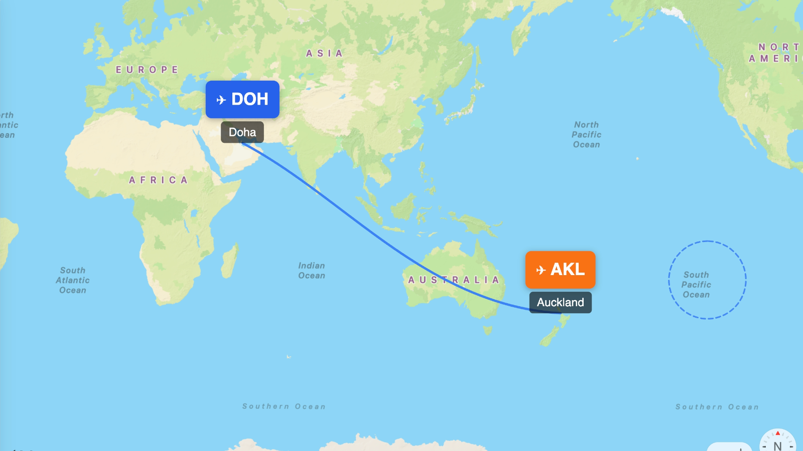 The Antipodes Problem: Why can't you fly nonstop from London to New Zealand?