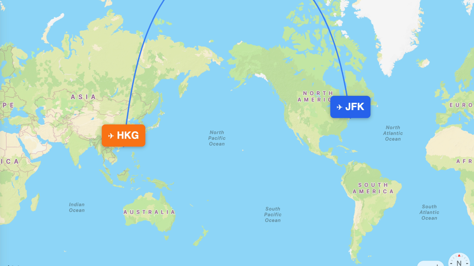 The Great Circle: Why planes fly over the North Pole